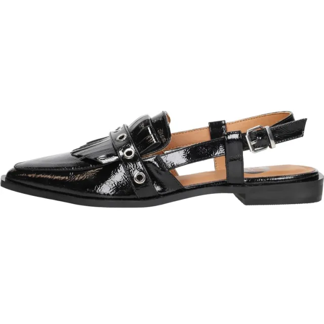 Sub55 Slingbacks sandaal zwart lak, foto 2