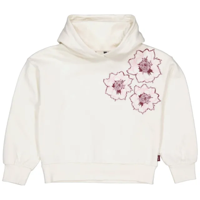 QPI hoodie met print - wit