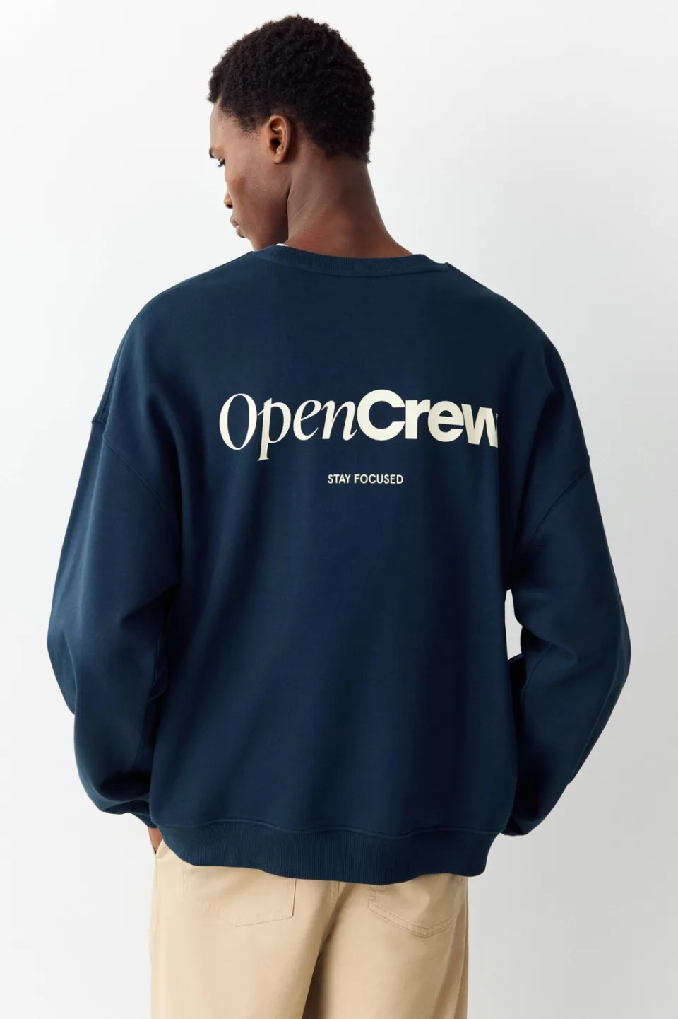 Mango TEEN oversized sweater met backprint - donkerblauw, foto 5