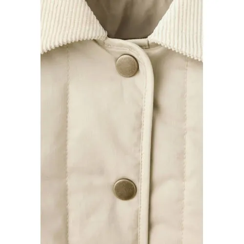 Mango Kids gewatteerde jas beige, foto 4