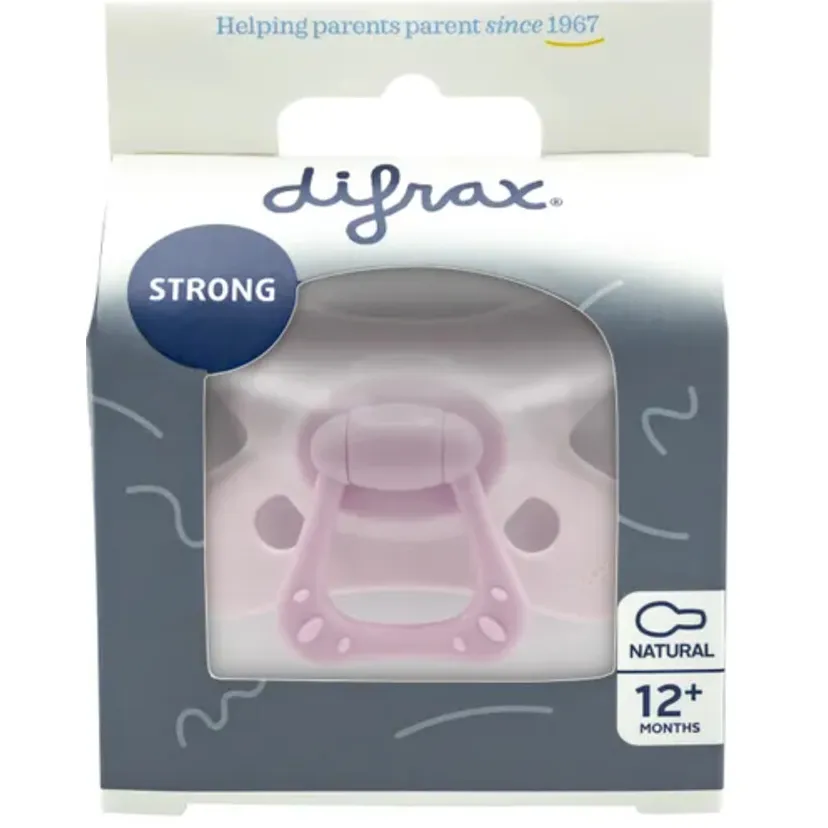 Difrax Natural fopspeen 12+ maanden roze, foto 2