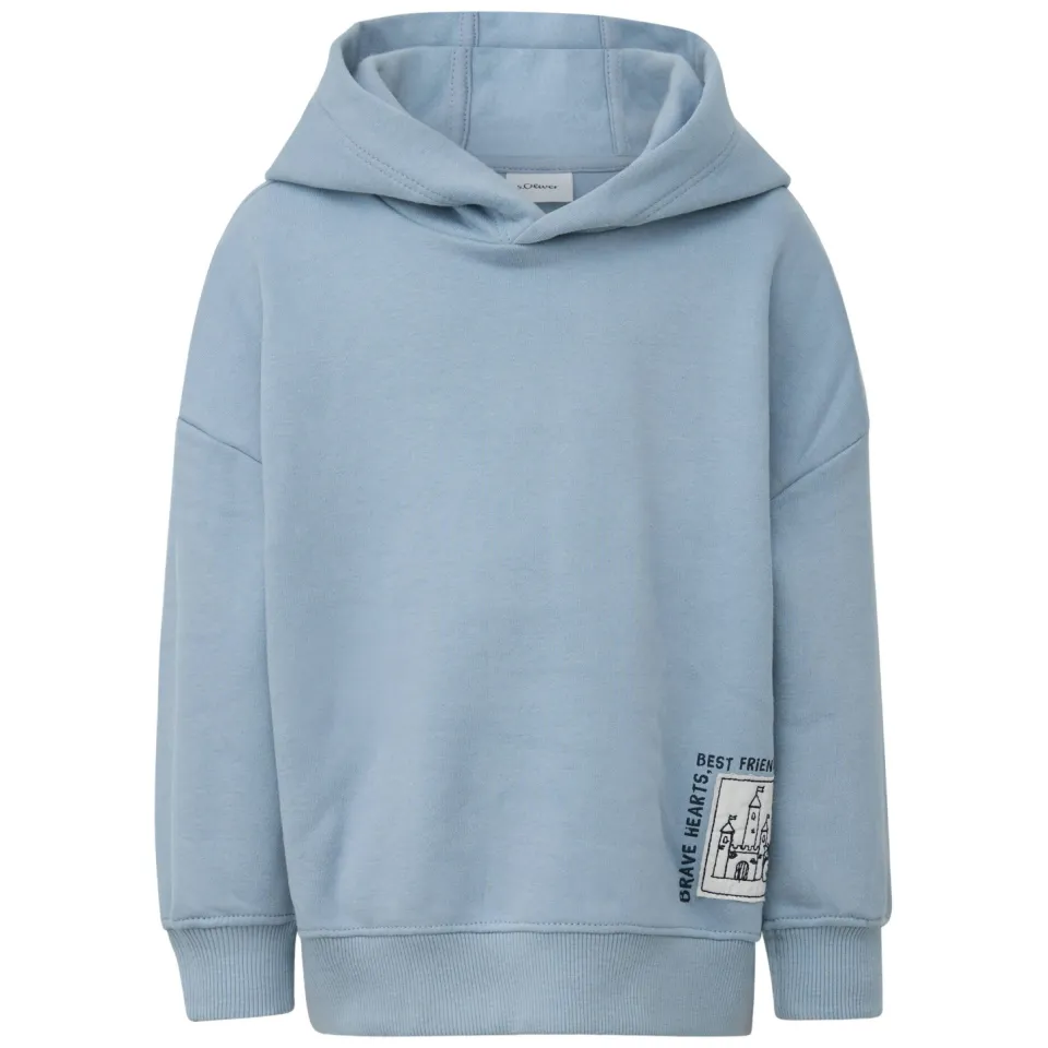s.Oliver hoodie met backprint - lichtblauw, foto 2