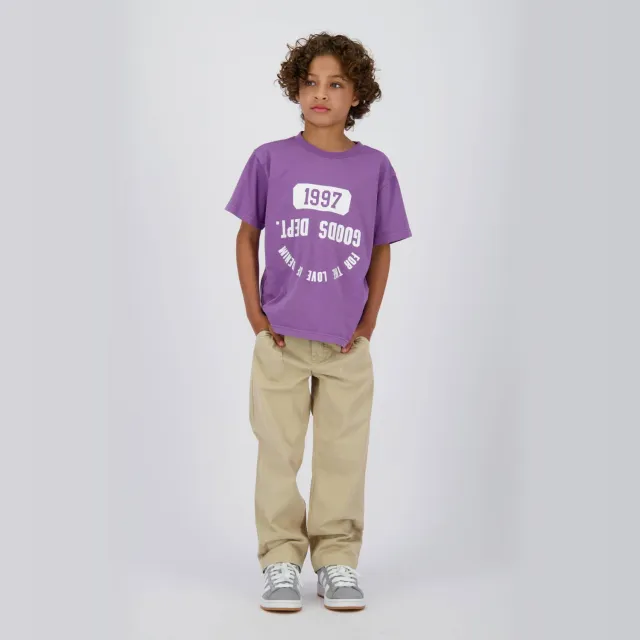 Vingino straight casual broek zand Lichtzand