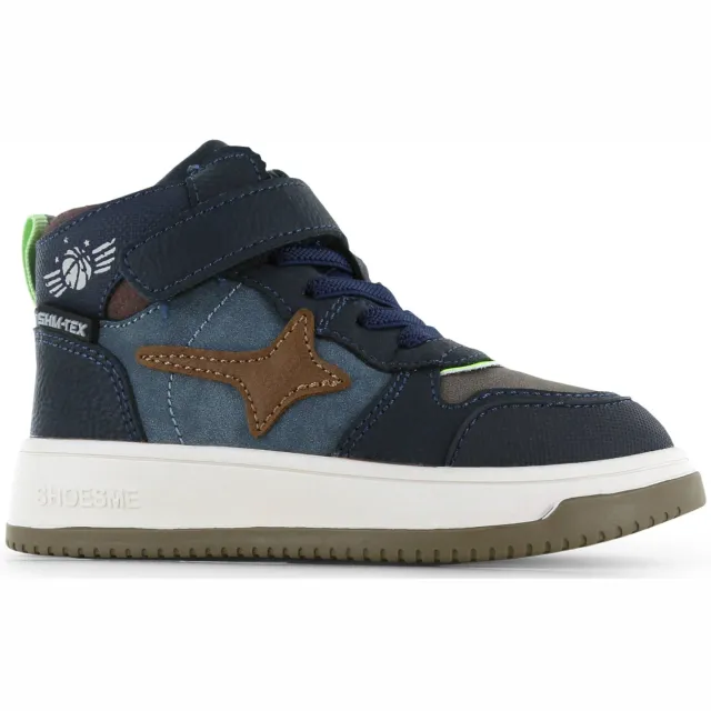 Shoesme hoge sneaker donkerblauw Donkerblauw/groen