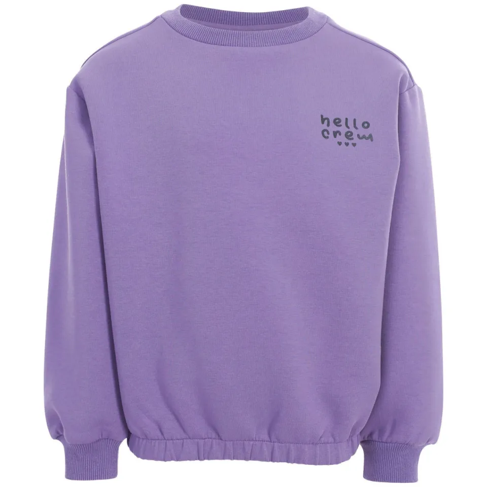 LOOXS little boxy sweater met backprint - paars, foto 2