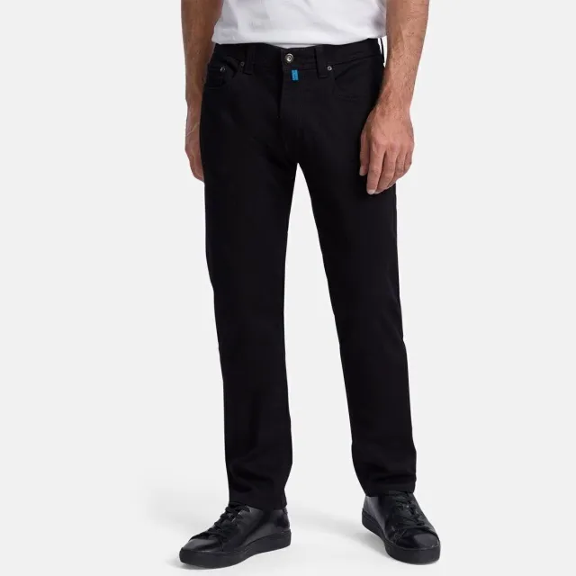Pierre Cardin Lyon Futureflex tapered fit jeans zwart