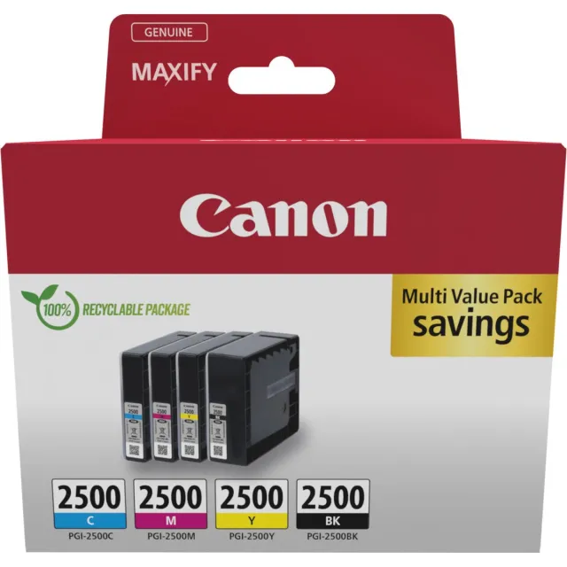 Canon PGI-2500 BK/C/M/Y Multipack zwart;cyaan;magenta;geel