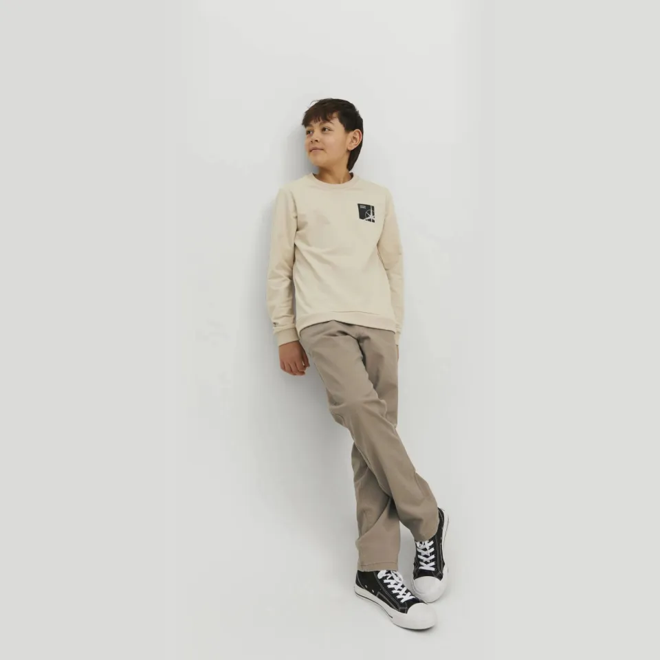 Jack & Jones regular fit gebreide chino beige, foto 4