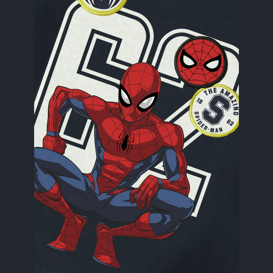 NAME IT MINI Spider-Man longsleeve donkerblauw, foto 4