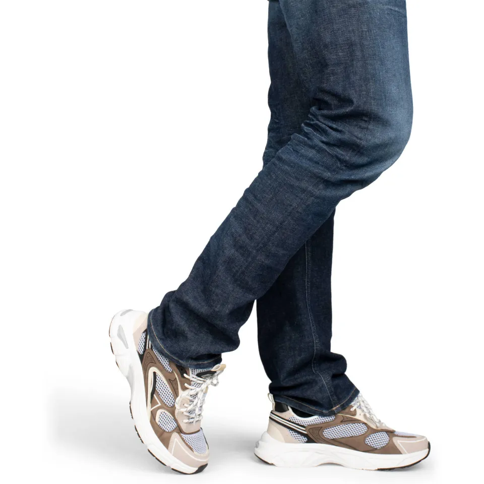 Poelman Dex leren sneakers beige/taupe, foto 5