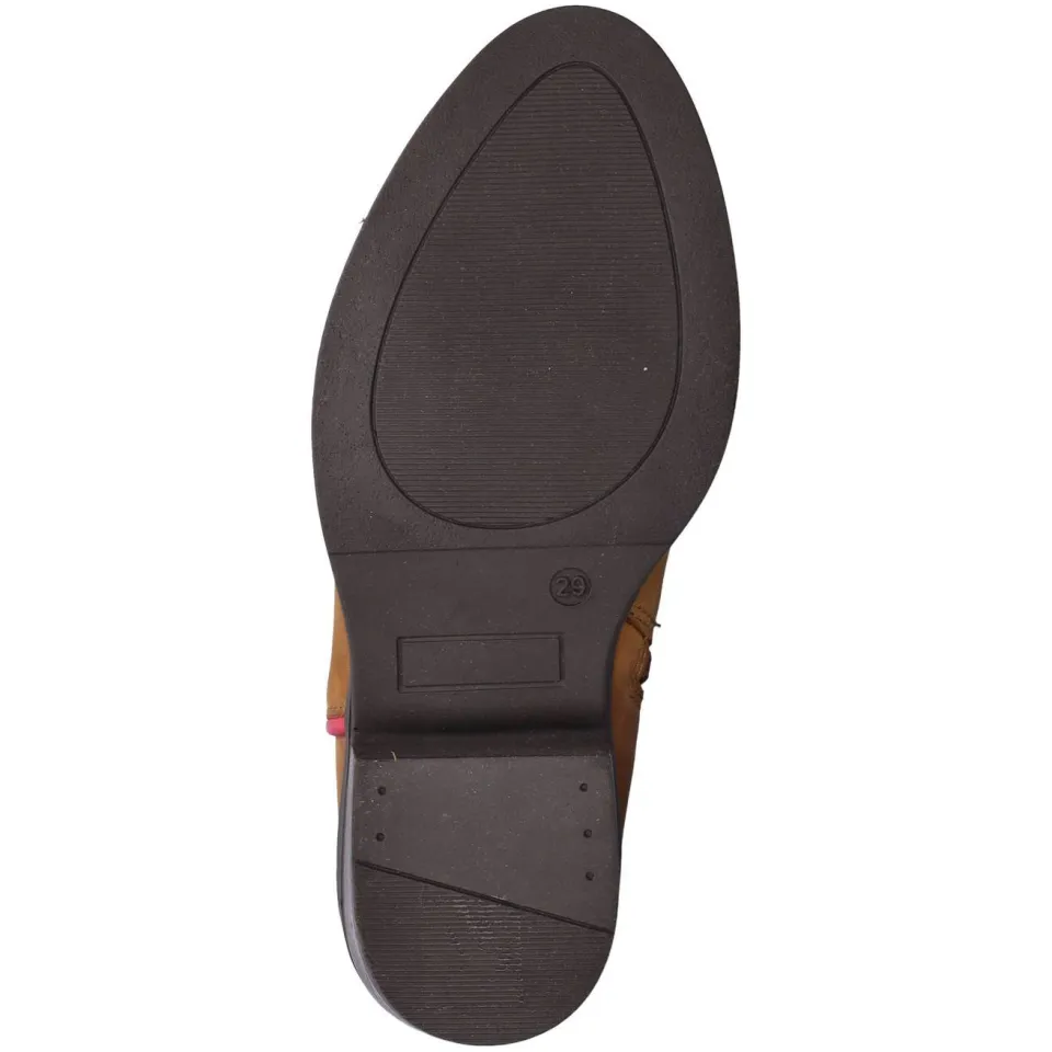Nelson Kids western leren laarzen met borduursels - cognac, foto 3