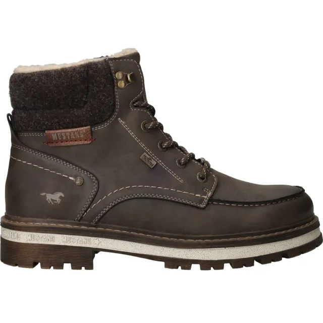 Mustang veterboots donkerbruin