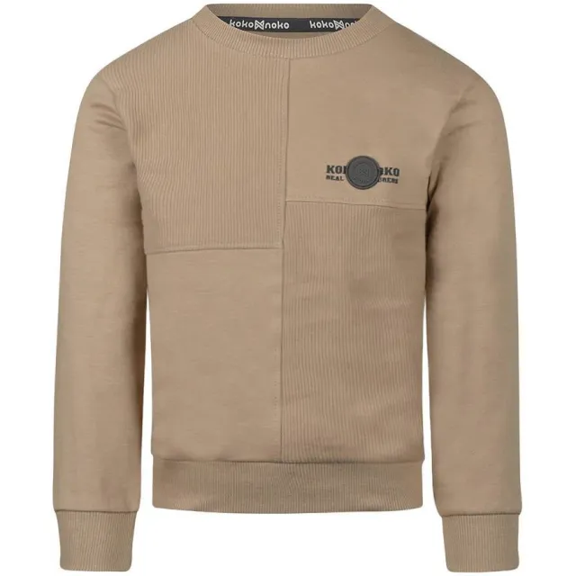 Koko Noko rechtvallende trui beige