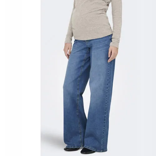 Only MATERNITY OLMMADISON wide leg zwangerschaps jeans - middelblauw medium blue denim, foto 5