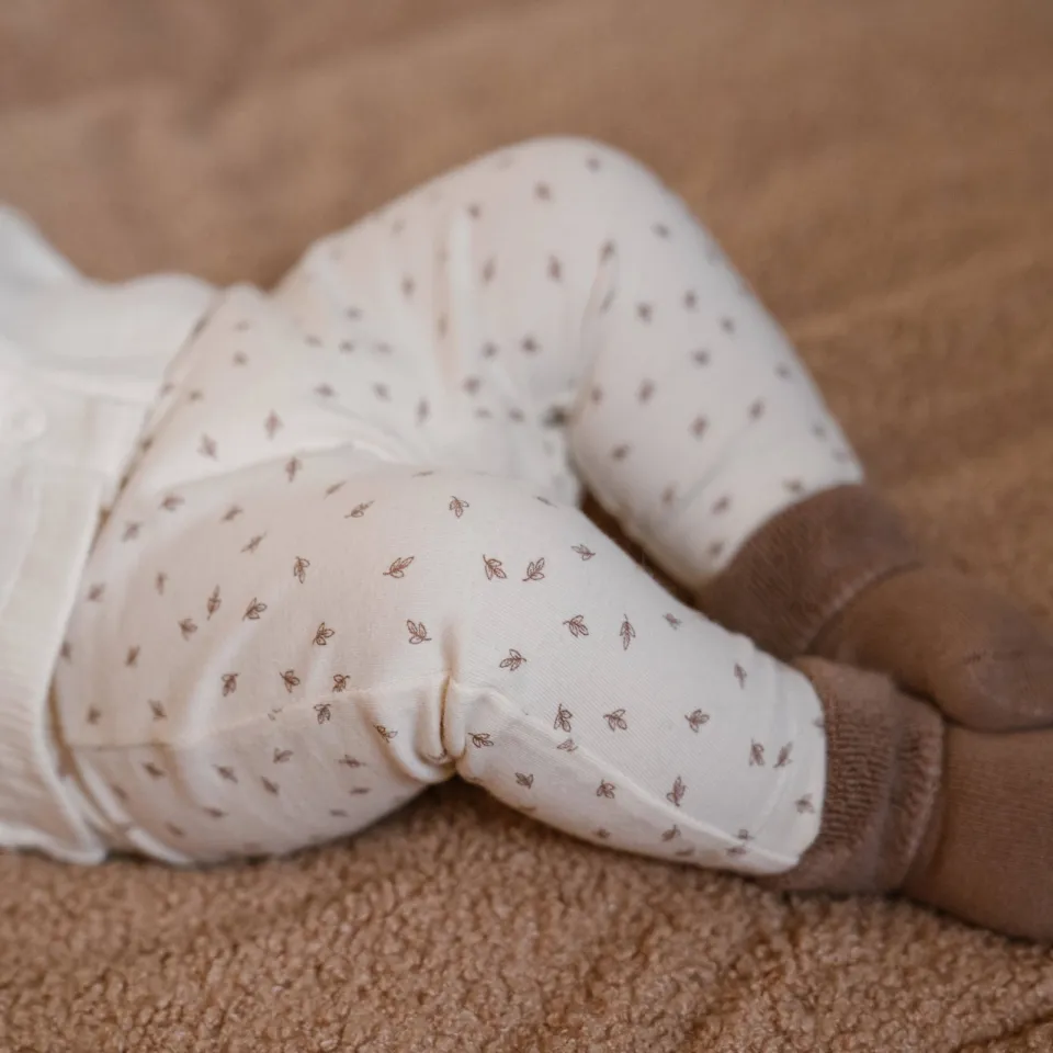 Dirkje broek met all-over print offwhite bruin, foto 4