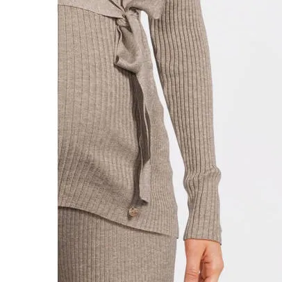 LOVE2WAIT zwangerschaps longsleeve beige, foto 8
