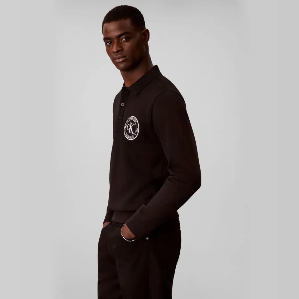 Calvin Klein JEANS regular fit trui met logo - zwart, foto 4