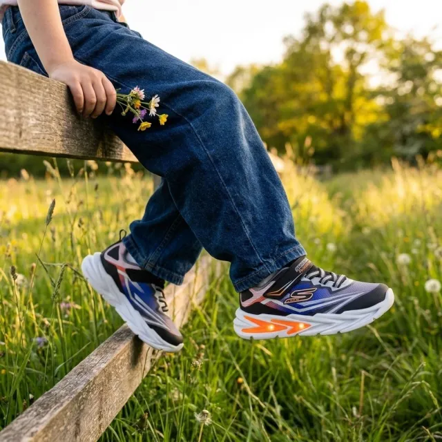 Skechers S Lights Flex Glow Ultra sneakers zwart, foto 8