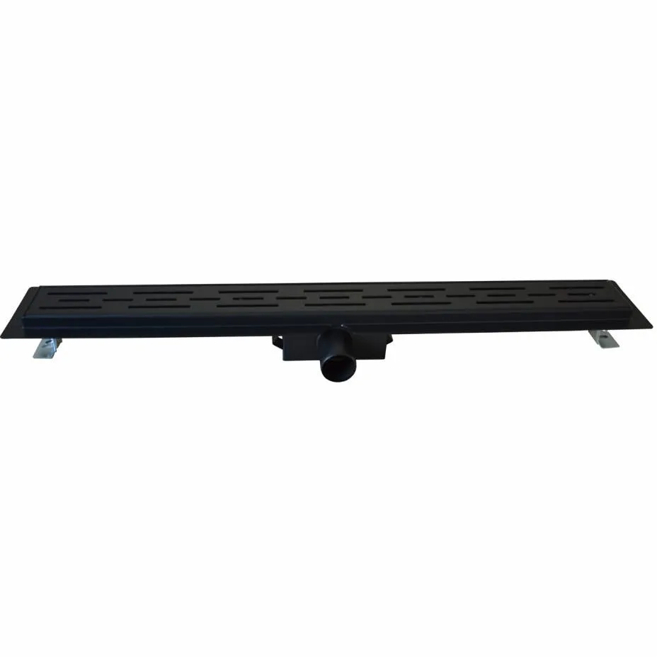 Boss & Wessing BWS Douchegoot Flens Met Uitneembaar Sifon 80x7x6.7cm RVS Mat Zwart, foto 2