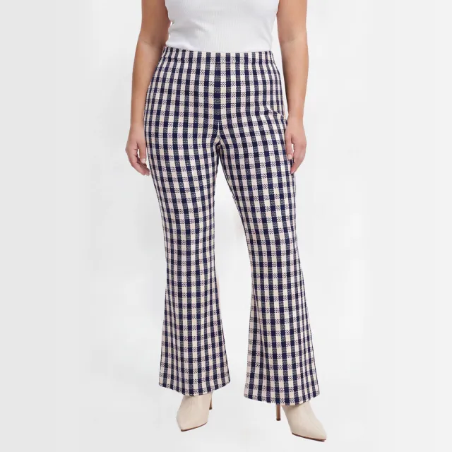 Yoek Checky bootleg broek blauw, foto 3