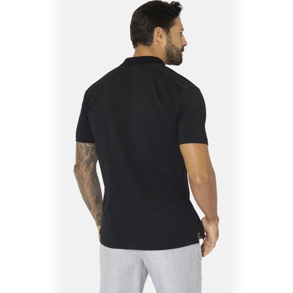 Jan Vanderstorm oversized polo Plus Size JANO zwart, foto 3