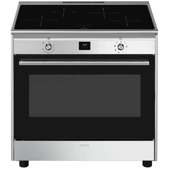 Smeg CG90CIXT inductiefornuis RVS
