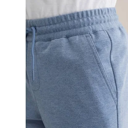 WE Fashion tapered casual broek lichtblauw, foto 4