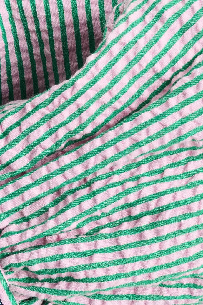 POM Amsterdam gestreepte blouse groen, foto 6