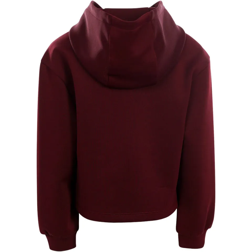LOOXS little boxy hoodie - donkerrood, foto 4
