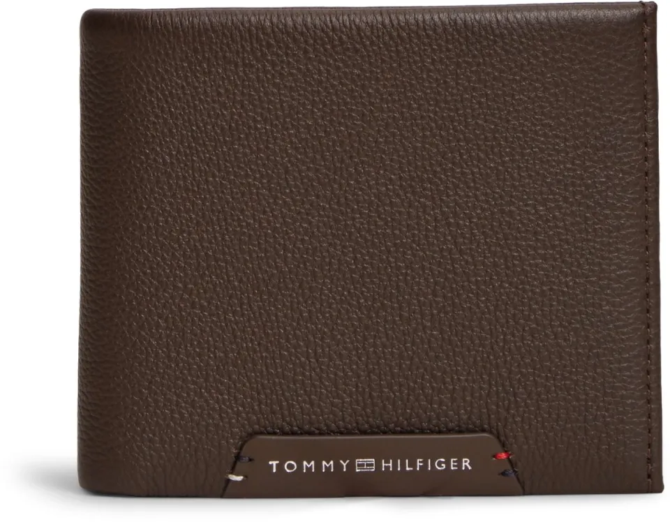Tommy Hilfiger TH Corp portemonnee bruin met muntvak, foto 3