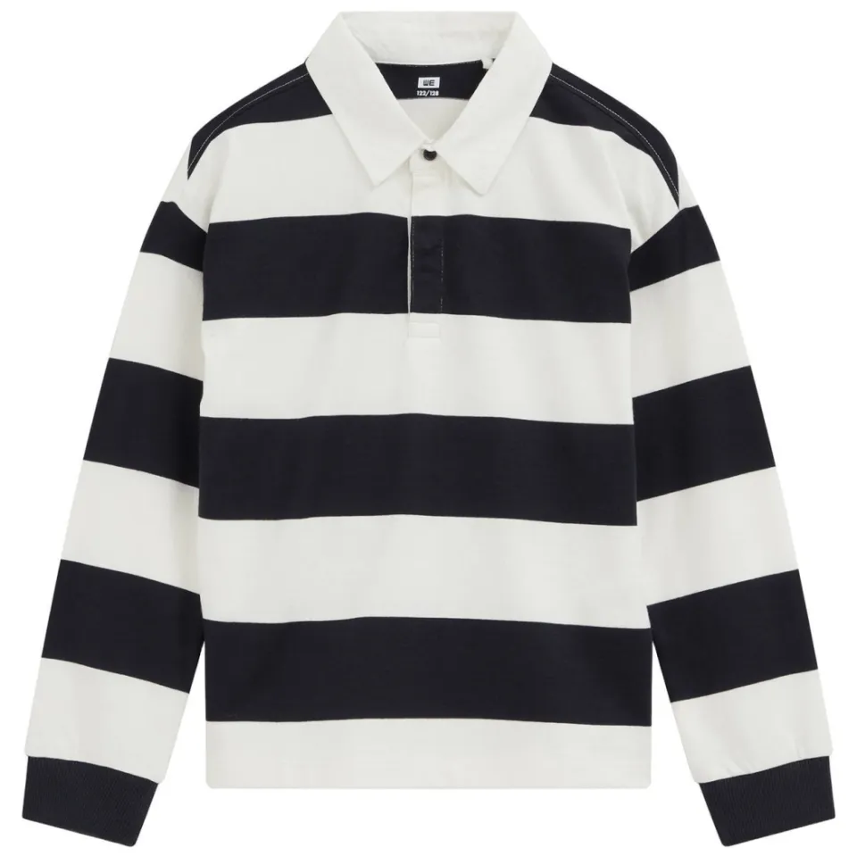 WE Fashion gestreepte polo - donkerblauw, foto 2