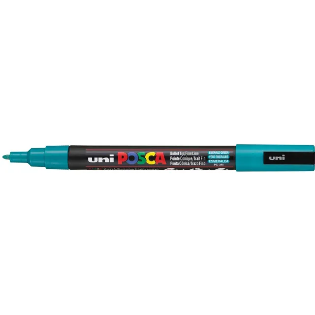 Posca marker met conische punt schrijfdikte fijn smaragdgroen