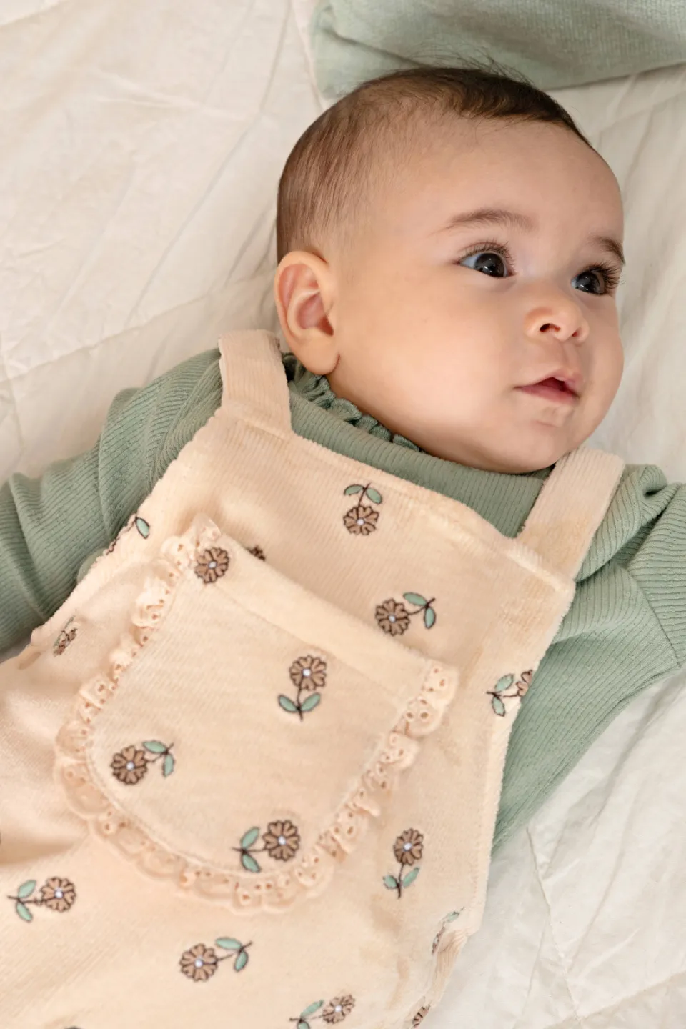 Feetje Lucky Bloombird tuinbroek beige, foto 6