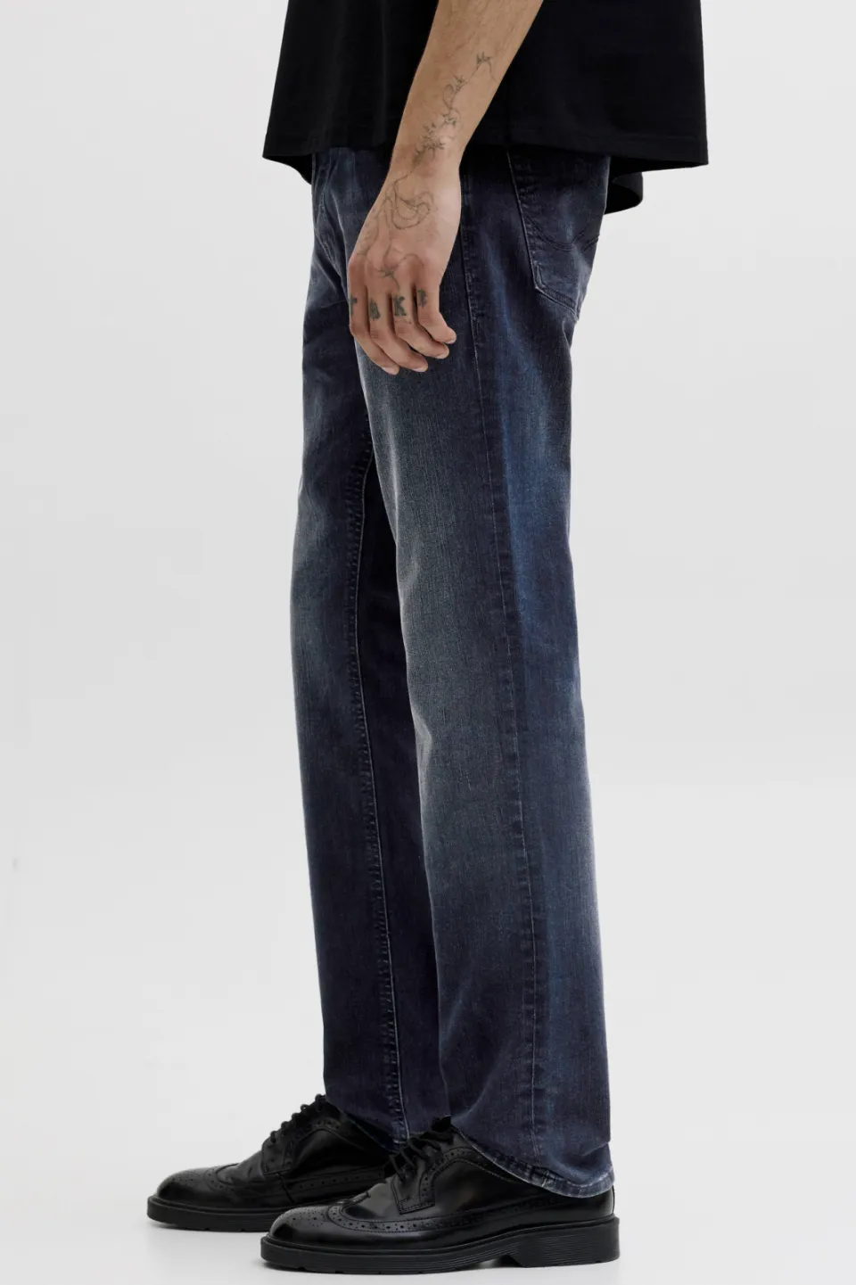 Jack & Jones JEANS INTELLIGENCE slim fit jeans JJIGLENN blue denim, foto 4