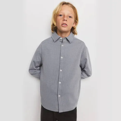 Mango Kids geruit overhemd - grijs, foto 3