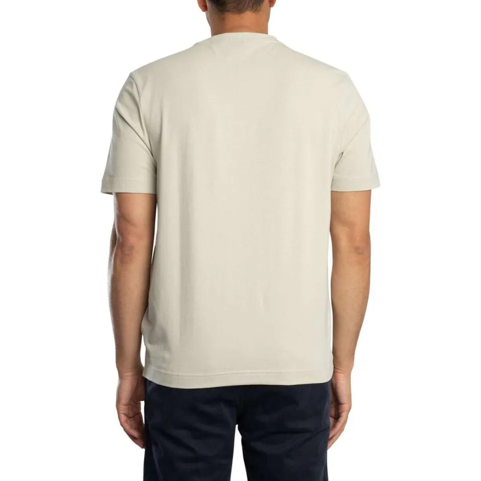 Boss regular fit T-shirt van katoenmix model 'TCHUP' Beige