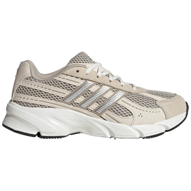 Adidas Sportswear Technochaos 2000 chunky leren sneakers - beige/zilvergrijs