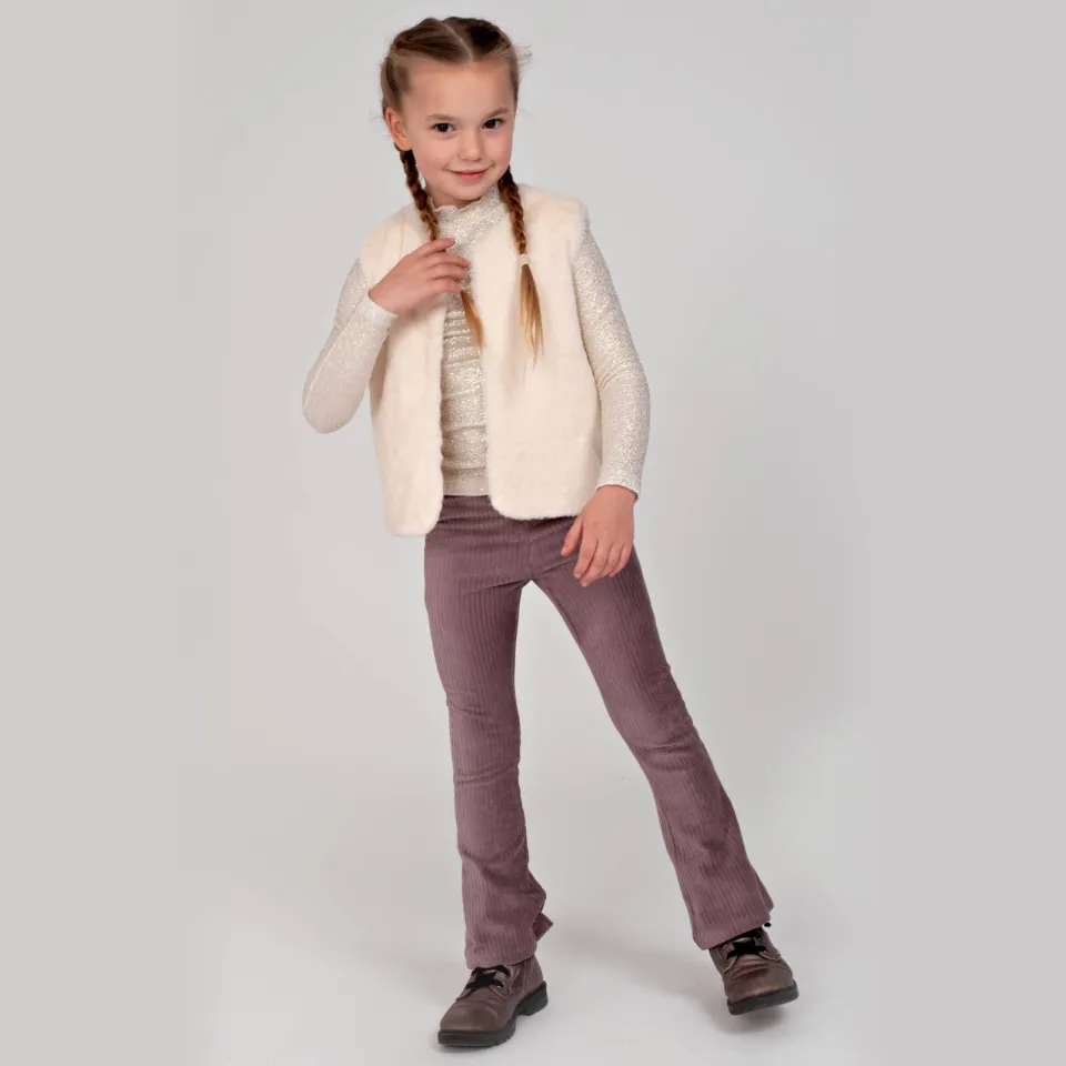 Jubel longsleeve met pailletten offwhite