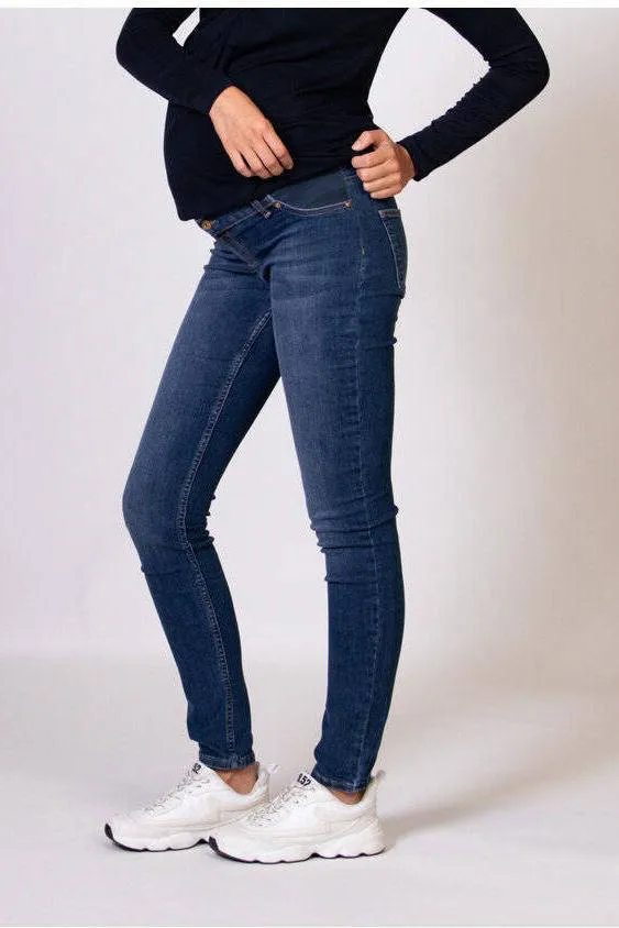 LOVE2WAIT low waist zwangerschaps skinny jeans stone wash, foto 4