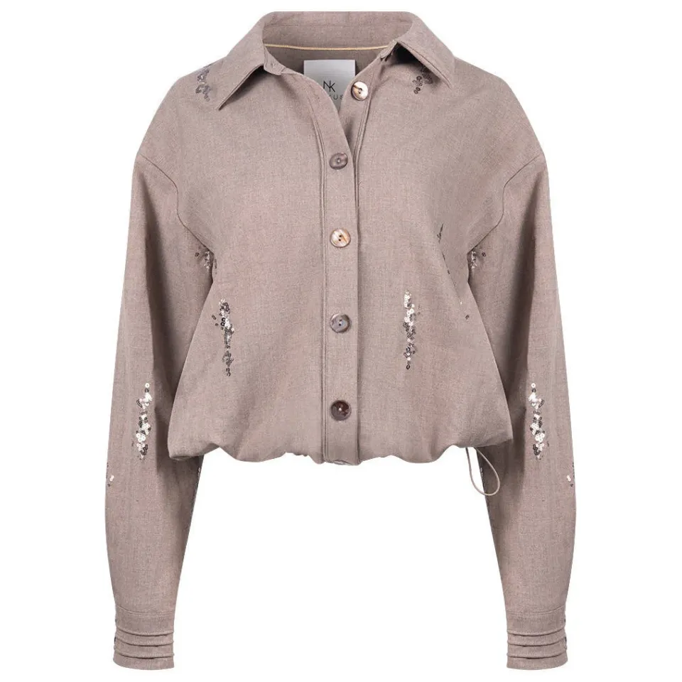NUKUS Annelynn blouse taupe, foto 2