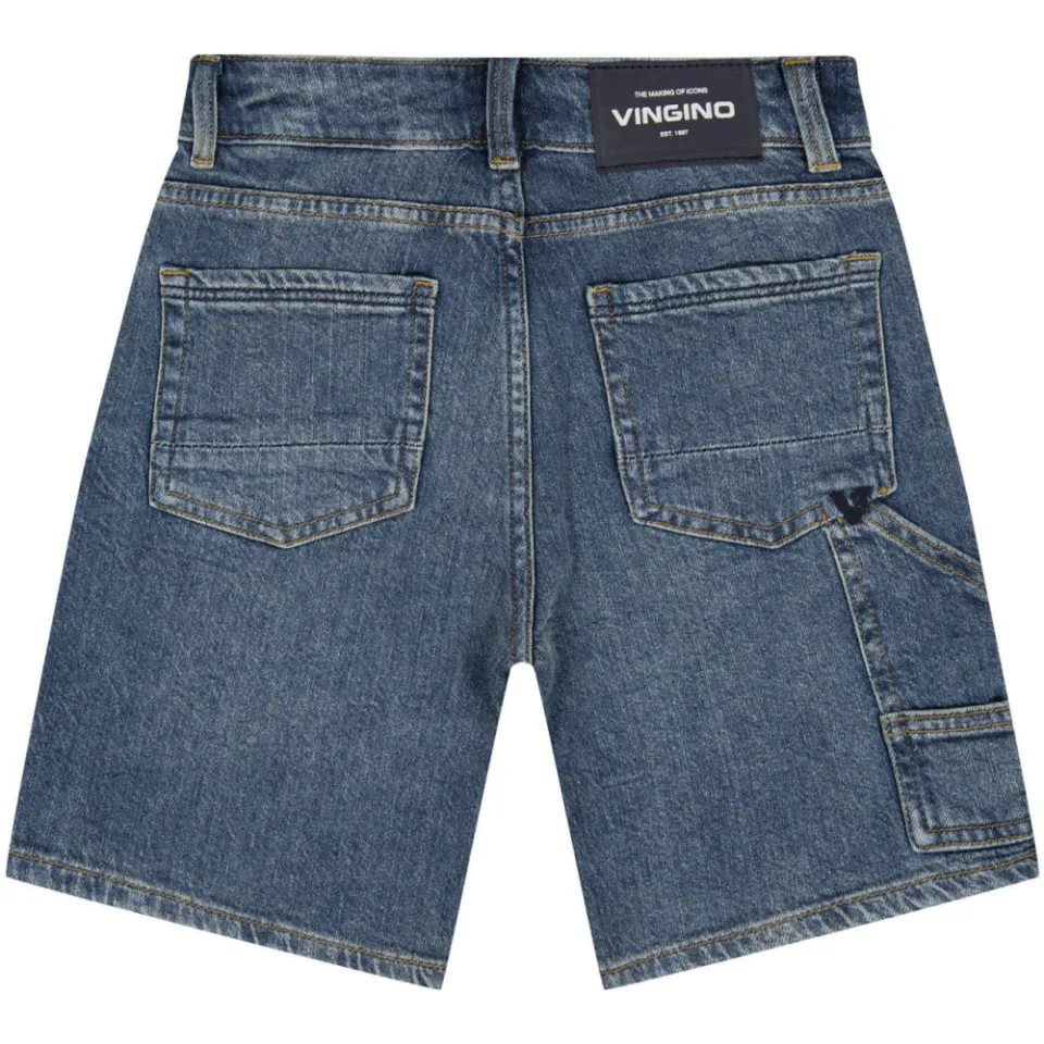 Vingino Conner carpenter jeansshort blauw, foto 2
