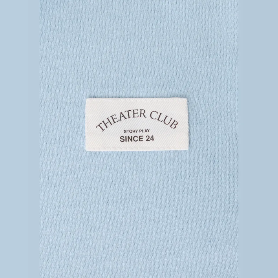 Mango longsleeve lichtblauw/bruin, foto 7
