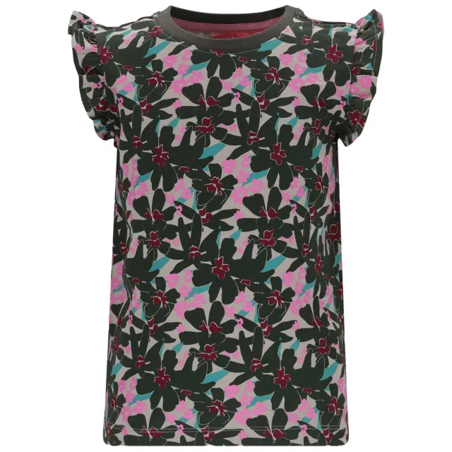 TYGO & vito jersey gebloemde T-shirt olijfgroen, foto 2