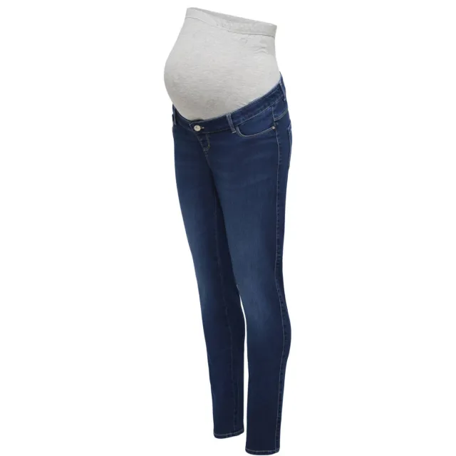 Only MATERNITY high waist zwangerschaps skinny jeans medium blue denim