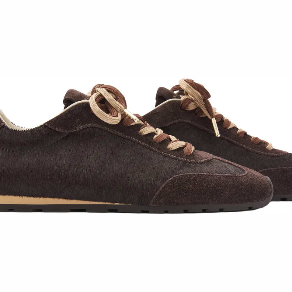Nubikk Billy Lou Fur II lage sneakers bruin, foto 4
