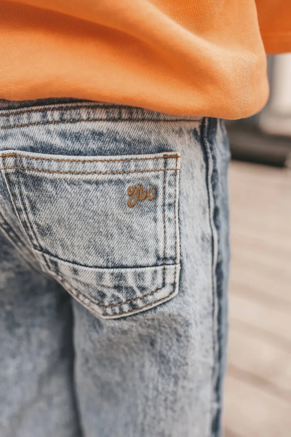 Your Wishes wide leg jeans light blue denim, foto 6