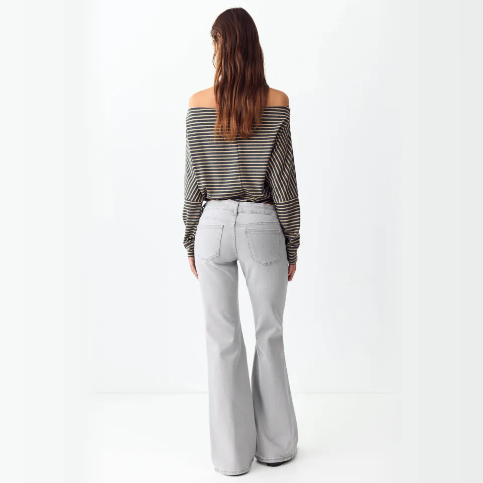 Mango TEEN flared jeans - changeant grijs, foto 5