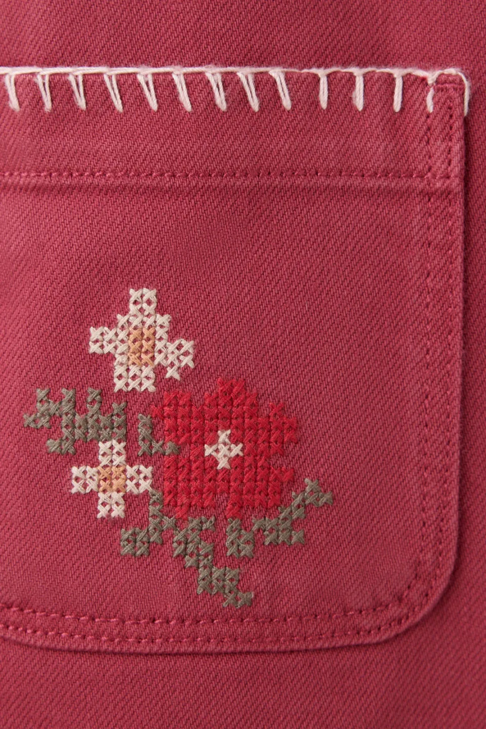 Mango Kids overgooier met borduursels rood, foto 5