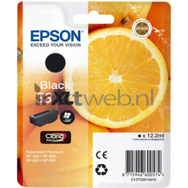 Epson 33XL inktcartridge zwart, foto 3