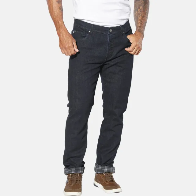 Jan Vanderstorm GUNNSTAD loose fit loose fit jeans Plus Donkerblauw